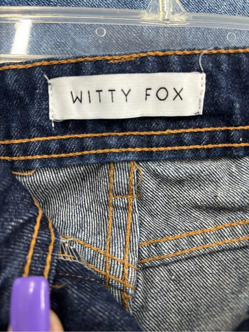 Women’s High-Rise Dark Blue Denim Jean Shorts